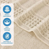Napa Zero-Twist Cotton Waffle Towel Set 3 Piece