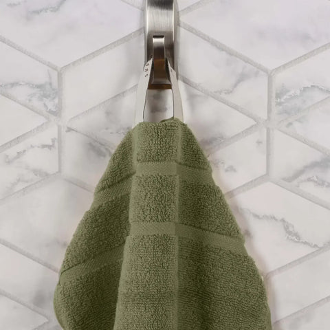 Napa Zero-Twist Cotton Waffle Face Towel Set 12 Piece