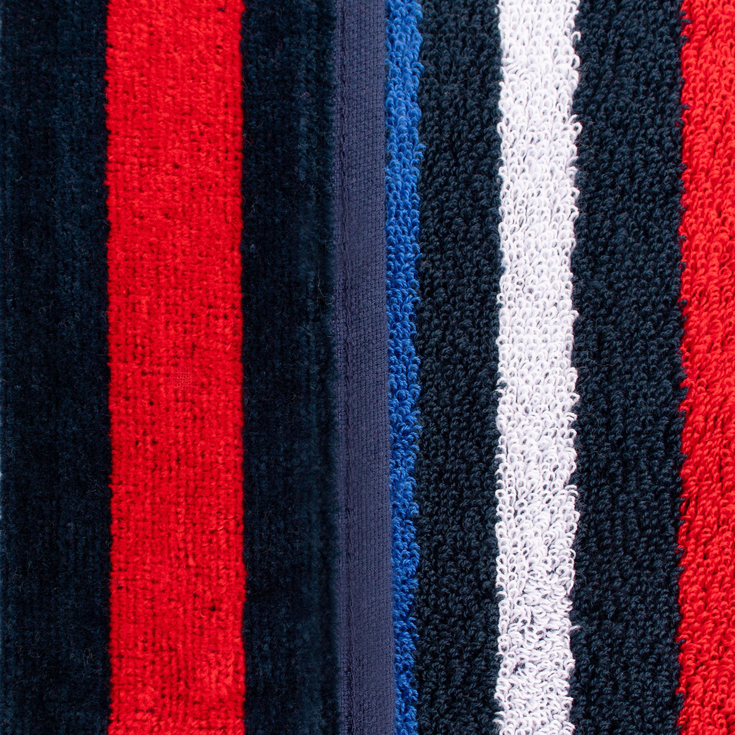 Nautical Stripe Cotton Oversized 2 Piece Beach Towel Set