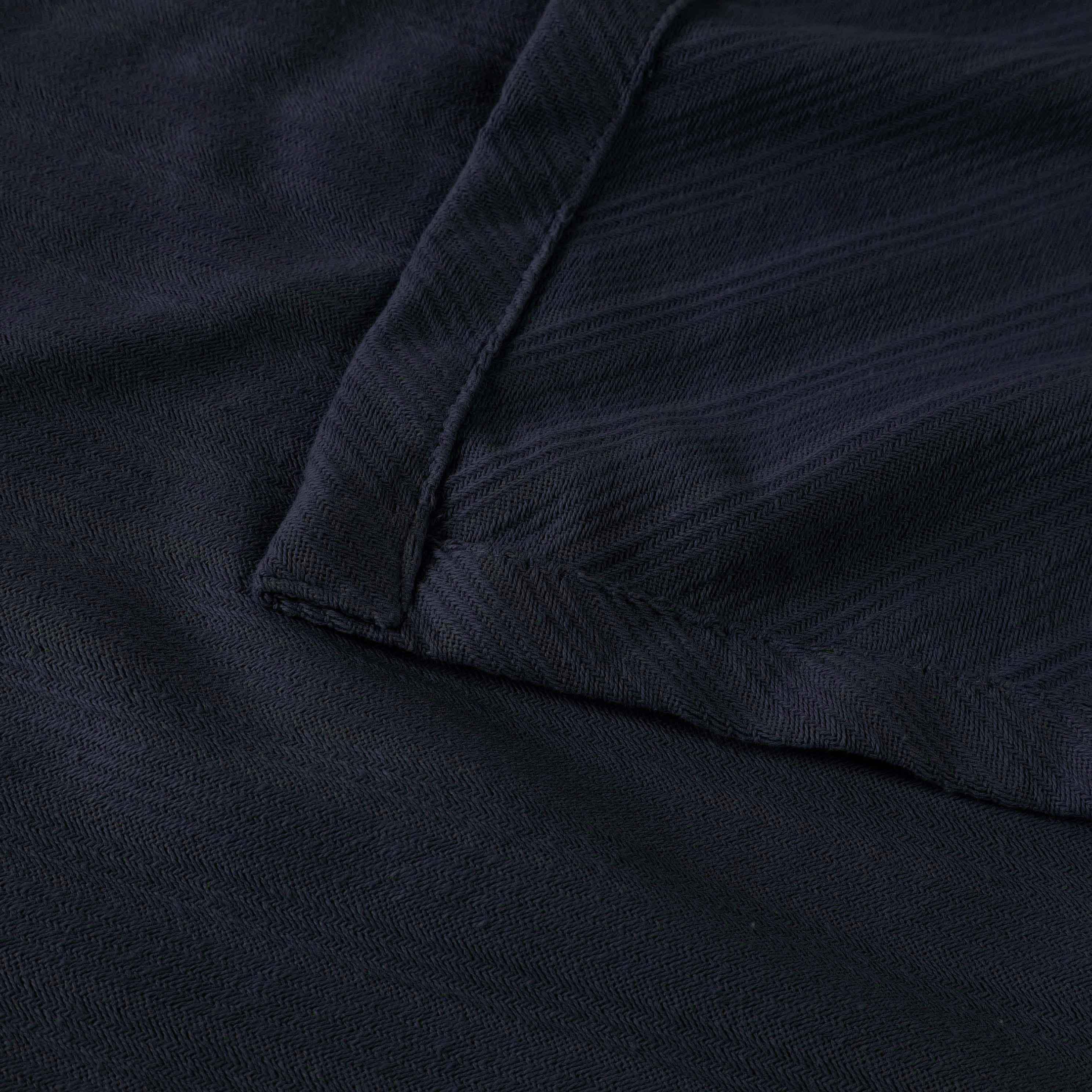 Milan Cotton Textured Jacquard Striped Lightweight Woven Blanket