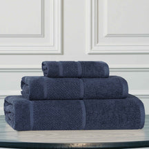 Mile Smart Twist Viscose Cotton Blend Solid 3 Piece Towel Set