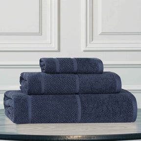 Mile Smart Twist Viscose Cotton Blend Solid 3 Piece Towel Set