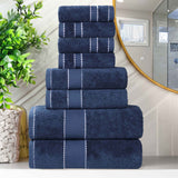 Niles Egyptian Giza Cotton Plush Heavyweight Soft 8 Piece Towel Set