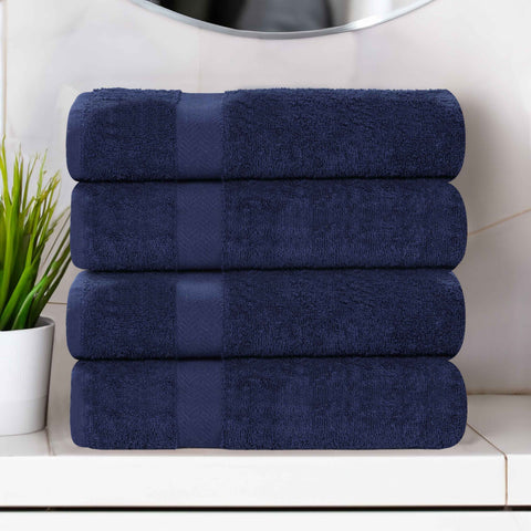 Cotton Highly Absorbent Eco-Friendly Quick Dry Bath Towel Set of 4