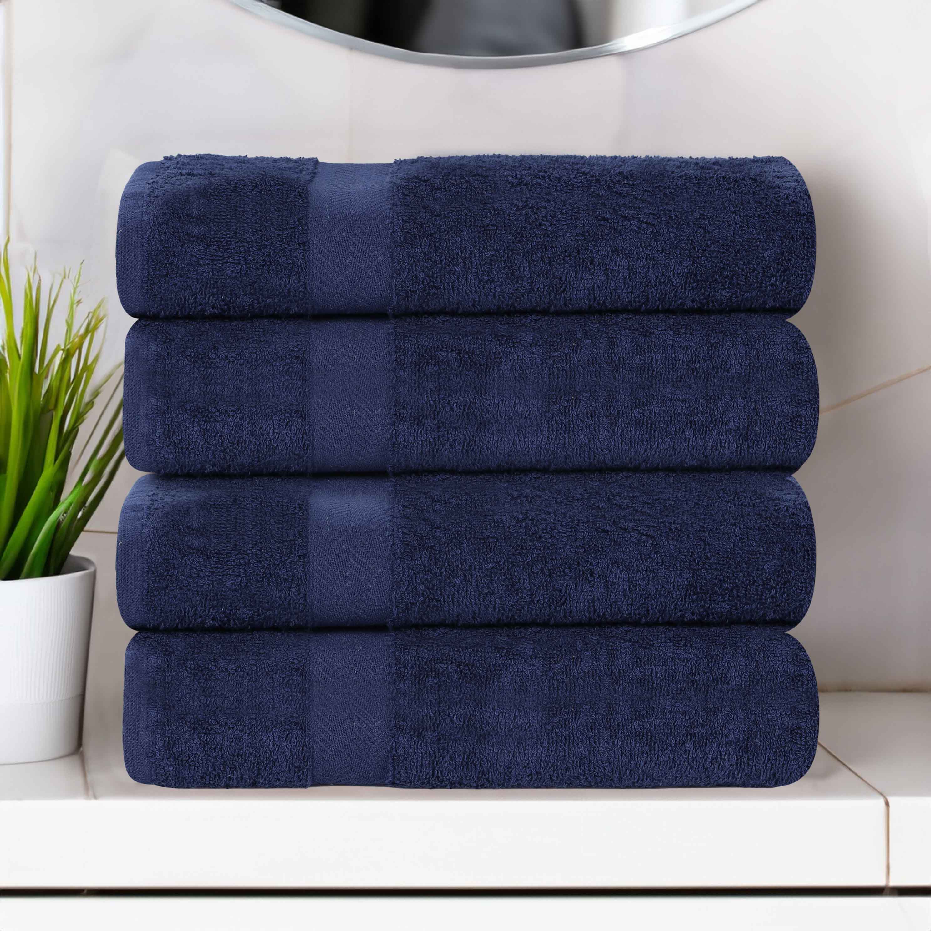 Cotton Highly Absorbent Eco-Friendly Quick Dry Bath Towel Set of 4