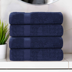 Cotton Highly Absorbent Eco-Friendly Quick Dry 4 Piece Bath Towel Set