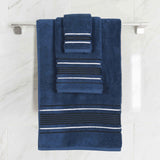 Sadie Zero Twist Cotton Solid Absorbent 3 Piece Towel Set