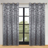 Leaves Room Darkening Washable Blackout Curtain Panels, Set of 2