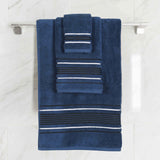 Sadie Zero Twist Cotton Solid Absorbent 3 Piece Towel Set