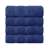 Zero Twist Cotton Medium Weight Bath Towel Set of 4