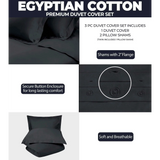 400 Thread Count Egyptian Cotton Solid Duvet Cover