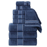 Niles Egyptian Giza Cotton Plush Towel Set 9-Piece