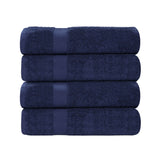 Cotton Highly Absorbent Eco-Friendly Quick Dry Bath Towel Set of 4