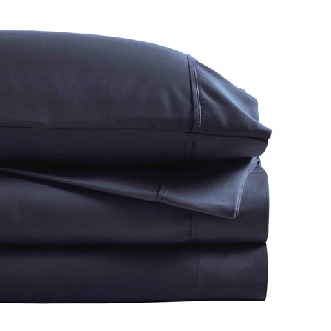 1200 Thread Count Cotton Rich Bed Sheet Set Solid Deep Pocket