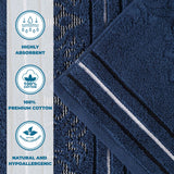 Zero-Twist Cotton Jacquard Towel Set 9 Piece - Sadie