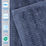 Mika Smart Twist Viscose Cotton Blend Textured Ribbed 3 Piece Set