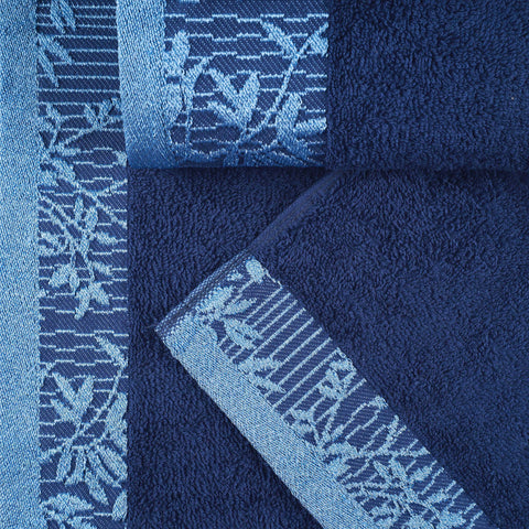 Cotton Floral Jacquard Towel Set 8-Piece - Wisteria