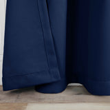 Blackout Window Curtains Solid Room Darkening Back Tab Set of 2