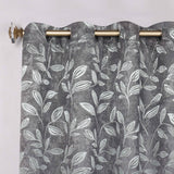 Leaves Room Darkening Washable Blackout Curtain Panels, Set of 2