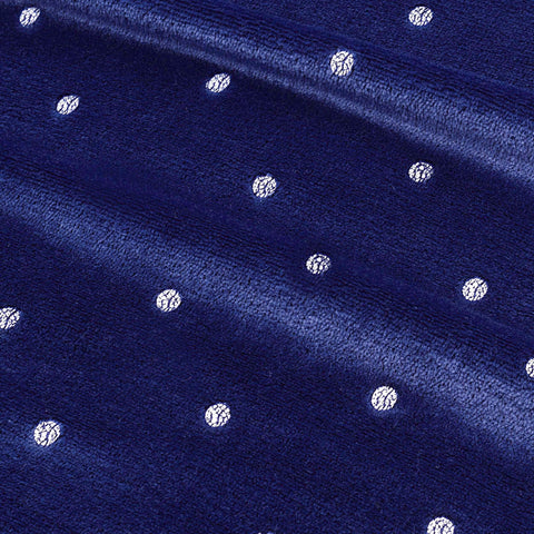 Fleece Plush Medium Weight Fluffy Soft Decorative Polka Dot Blanket