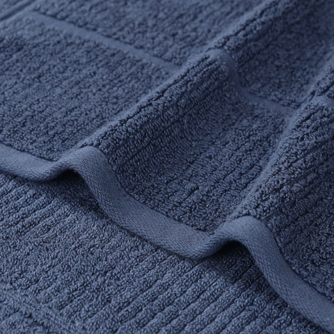 Milo Smart Twist Viscose Cotton Blend Solid Ribbed 6 Piece Towel Set