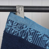 Wisteria Cotton Medium Weight Floral Jacquard Border 8 Piece Towel Set