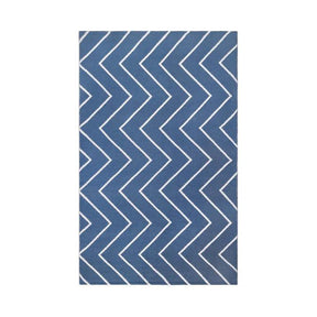 Contemporary Chevron Zig-Zag Indoor Outdoor Area Rug