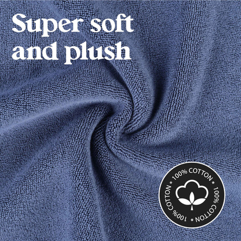 Leo Cotton Modern Absorbent Heavy Washable Bath Mat Set of 2
