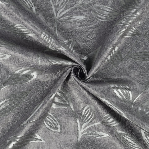 Leaves Room Darkening Washable Blackout Curtain Panels, Set of 2