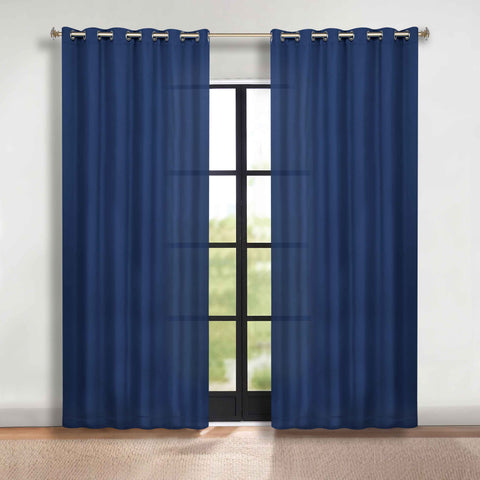 Blackout Window Curtains Classic Modern Room Darkening Set of 2