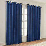 Classic Modern Solid Room Darkening Blackout Curtain Panels, Set of 2