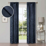 Waverly Geometric Washable Room Darkening Blackout Curtains, Set of 2