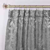 Leaves Room Darkening Back Tabs Blackout Curtain Panels, Set of 2