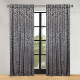 Leaves Room Darkening Back Tabs Blackout Curtain Panels, Set of 2