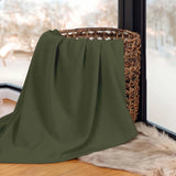 Nobel Cotton Textured Jacquard Chevron Lightweight Woven Blanket