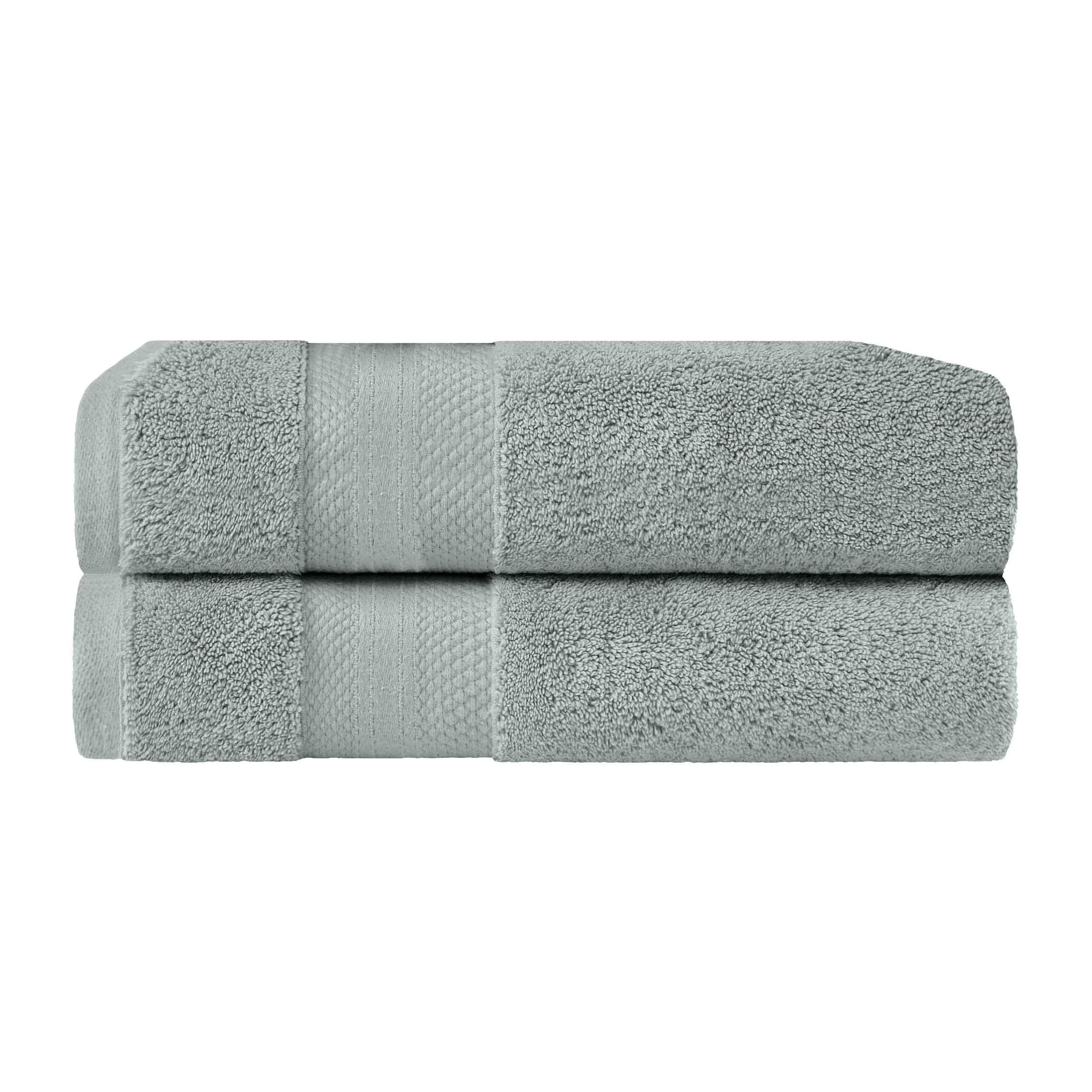 Aria Turkish Cotton Heavyweight Solid Absorbent 2 Piece Bath Towel Set