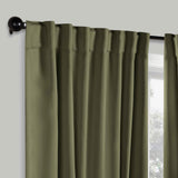 Blackout Window Curtains Solid Room Darkening Back Tab Set of 2