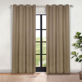 Modern Shimmer Washable Room Darkening Blackout Curtains, Set of 2