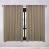 Modern Shimmer Washable Room Darkening Blackout Curtains, Set of 2