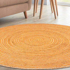 Braided Jute Reversible Round Indoor Outdoor Area Rug