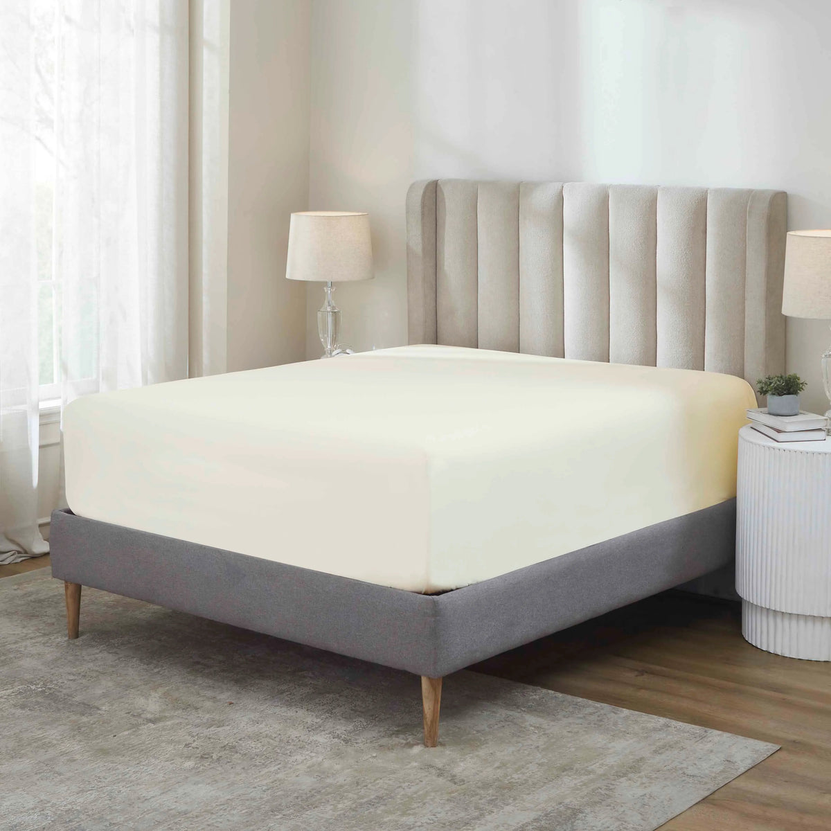 Pavo 100% Cotton 700 Thread Count Fitted Sheet - 18" & 20" Extra Deep Pocket Options
