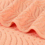 Chevron Zero Twist Solid and Jacquard Soft Cotton Hand Towel Set of 6