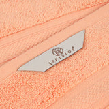 Chevron Zero Twist Solid and Jacquard Soft Cotton Bath Sheet Set of 2