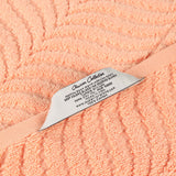 Chevron Zero Twist Solid and Jacquard Soft Cotton Bath Sheet Set of 2