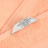 Chevron Zero-Twist Cotton Jacquard and Solid Towel Set 6 Piece