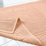 Egyptian Cotton Greek Key Infinity Border Bath Mat Set of 2