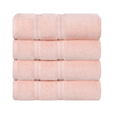 Zero Twist Cotton Medium Weight Bath Towel Set of 4