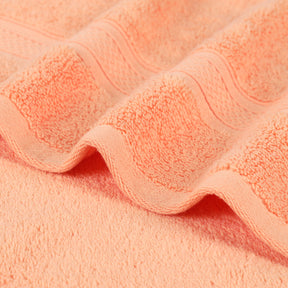 Chevron Zero Twist Solid Soft Absorbent Cotton 3 Piece Towel Set