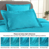 Lightweight Cotton Bedspread Sets 3-Piece Geometric Fret Jacquard Matelassé Scalloped