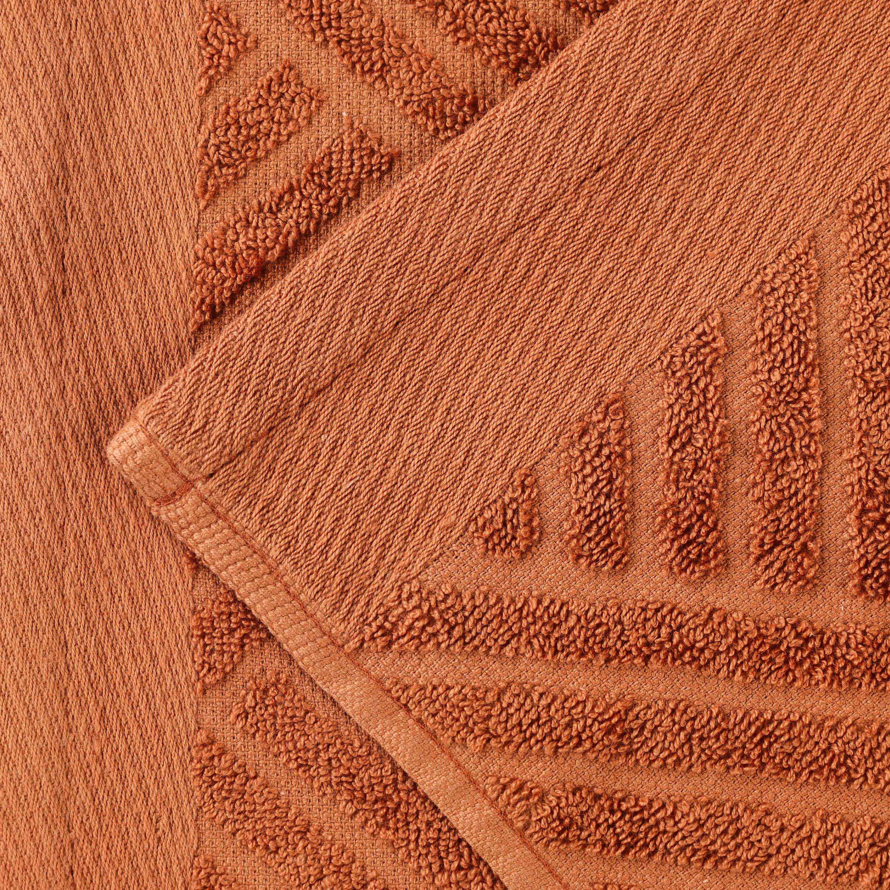 Basketweave Jacquard and Solid 6 Piece Egyptian Cotton Towel Set